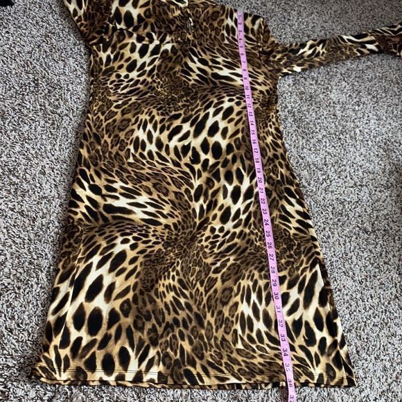 INC international concepts‎ womens medium animal print long sleeved dress - Picture 5 of 6